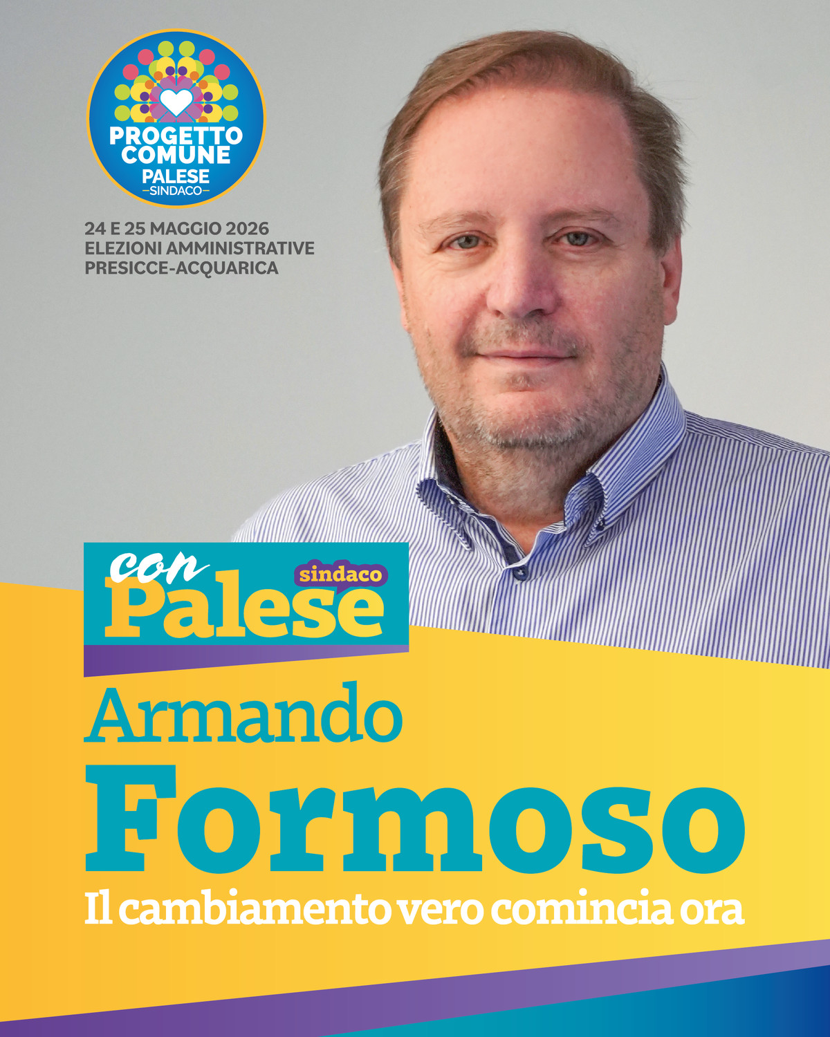 Formoso candidato con Palese Sindaco
