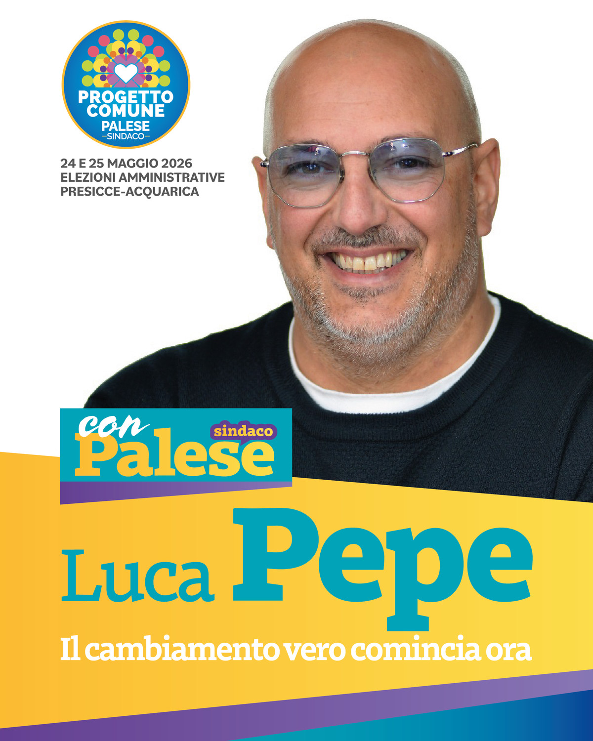 Pepe candidato con Palese Sindaco