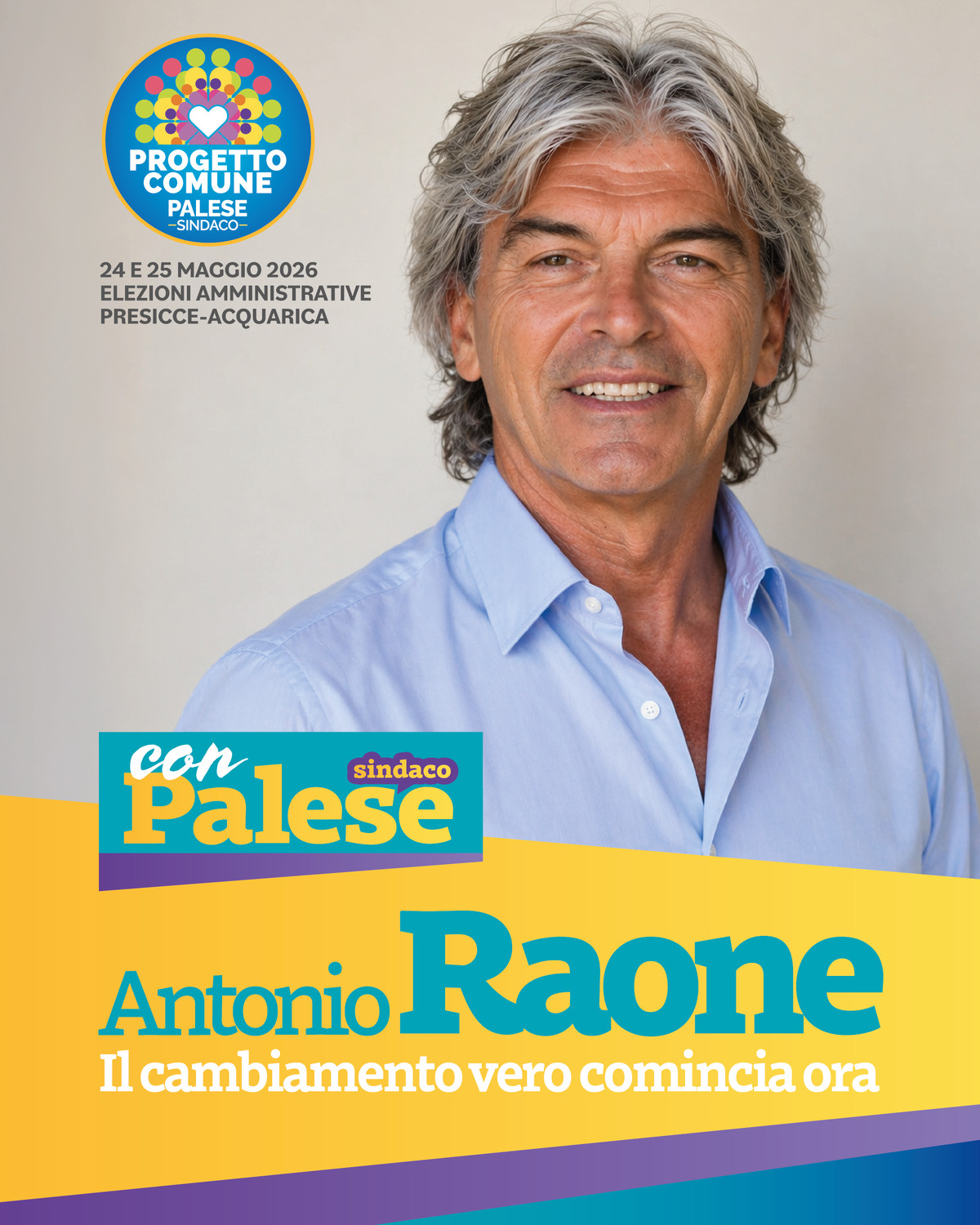 Raone candidato con Palese Sindaco
